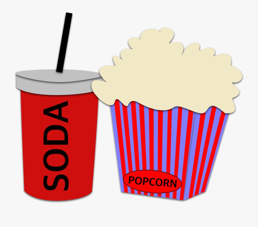 Popcorn Latest Clipart Soda Movie Snacks Cinema Etsy - Movie Soda Popcorn Clipart, Transparent Clipart
