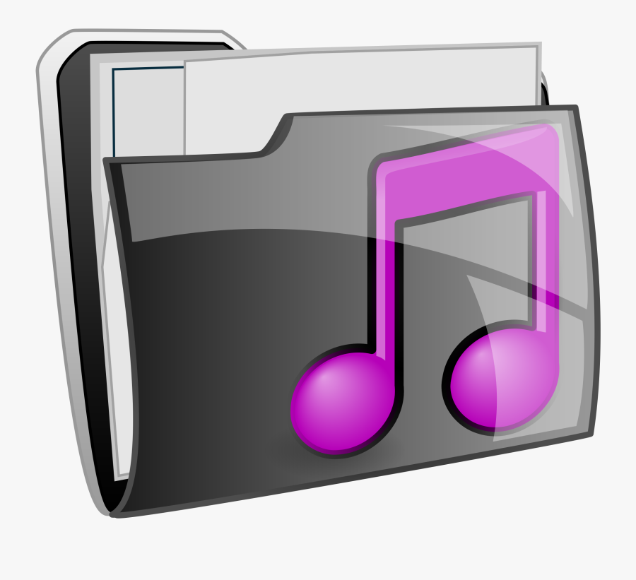 Clipart - Music Folder, Transparent Clipart