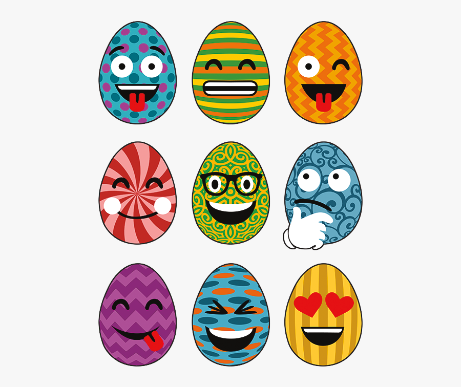 Transparent Shocked Emoji Png - Face Easter Eggs Clip Art, Transparent Clipart
