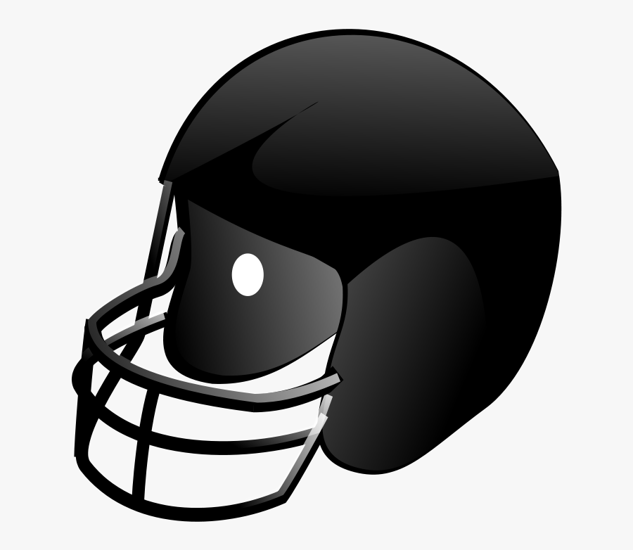 Black - Football - Helmet - Clipart - Football Helmet No Background, Transparent Clipart