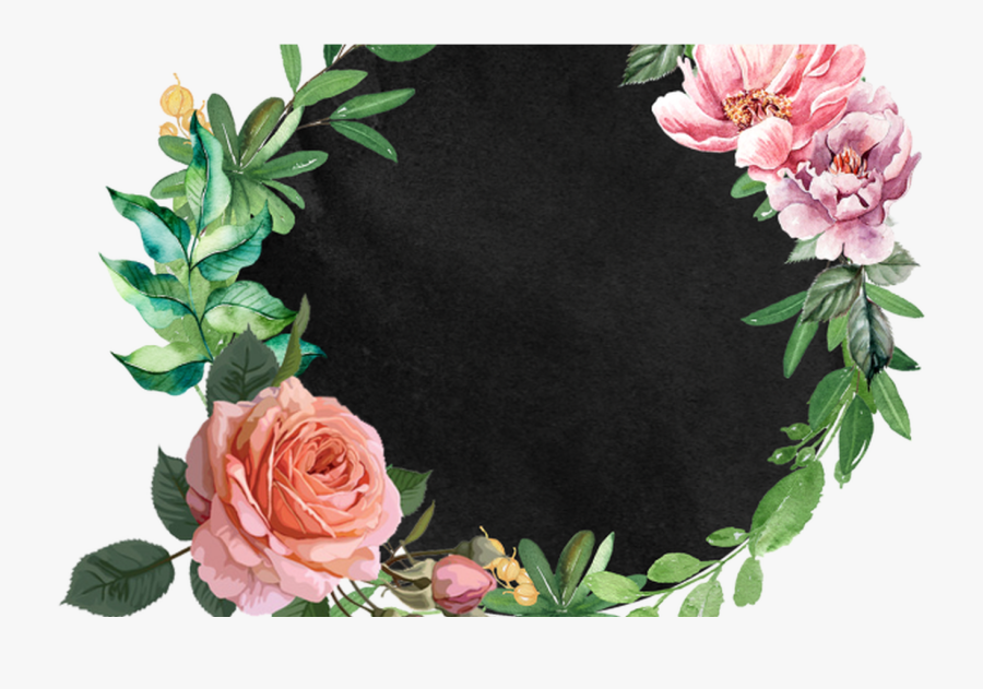 Transparent Watercolor Floral Wreath Png - صور الله يمسيكم بانوار النبي, Transparent Clipart