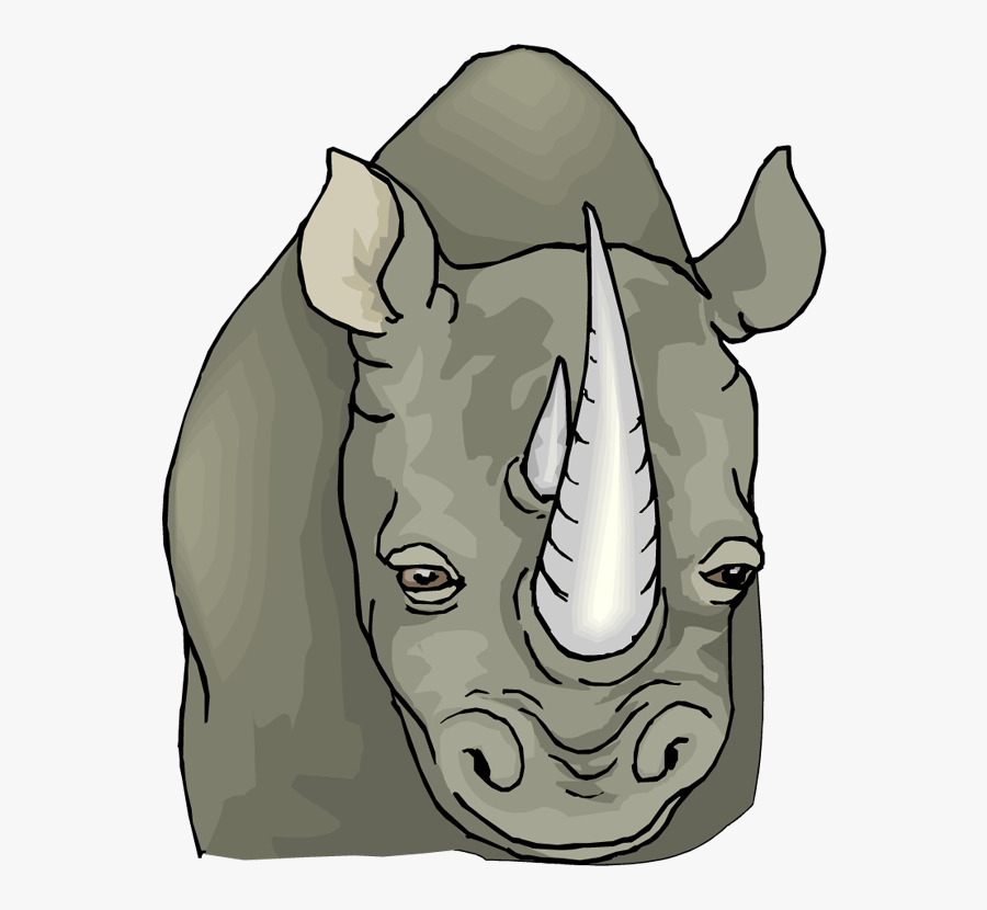 Rhino Clipart - Rhino Face Clip Art, Transparent Clipart