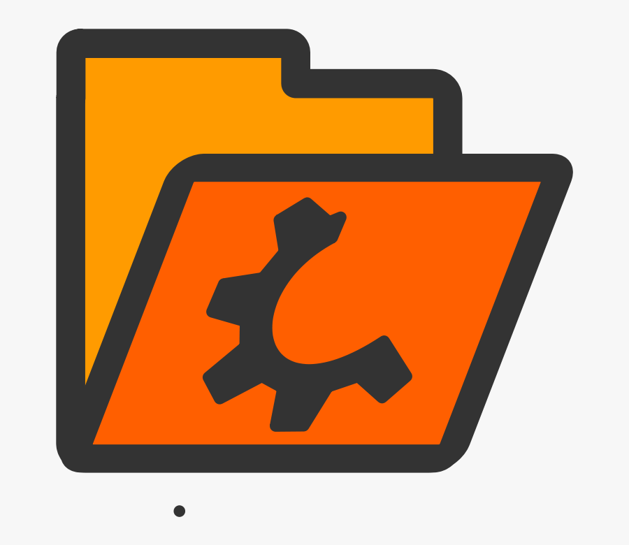 Folder Orange Open - Fonts Clipart, Transparent Clipart