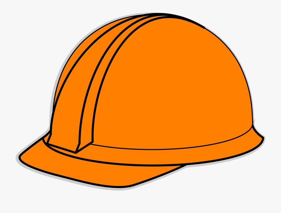 Hat Safety Free Vector - Orange Hard Hat Clip Art, Transparent Clipart