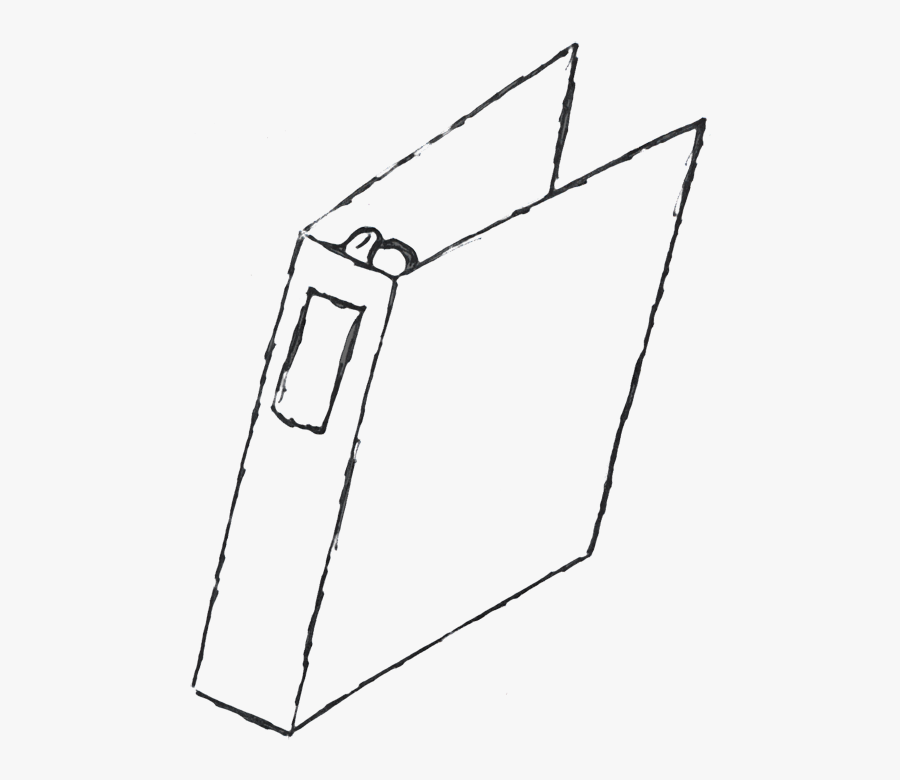 Binder Clip Clipart - Binder Clipart Black And White, Transparent Clipart