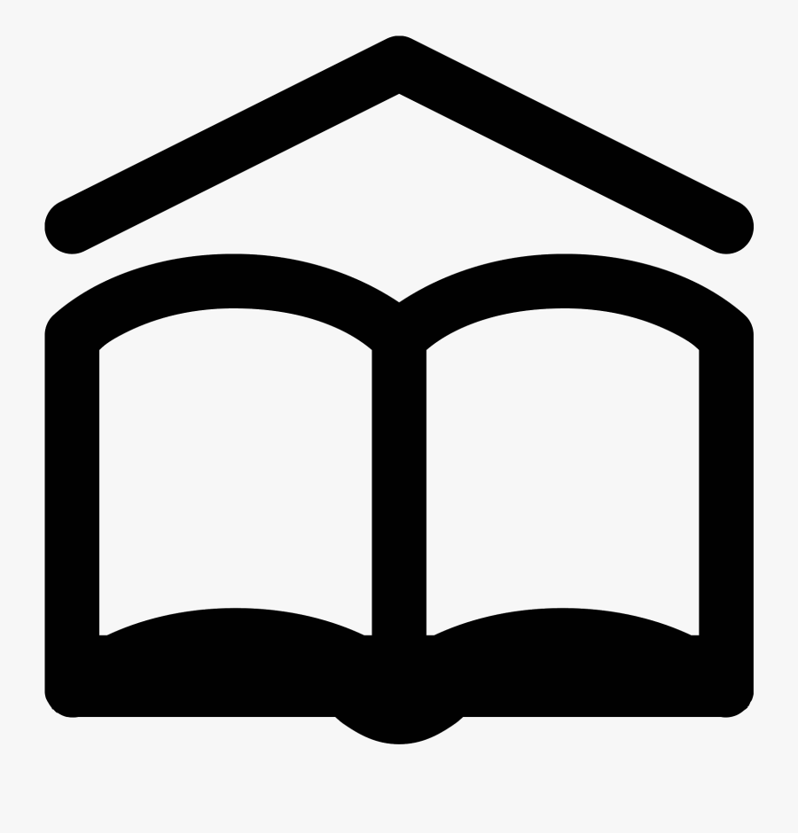 Folder Clipart School Information - School Icon Black And White, Transparent Clipart