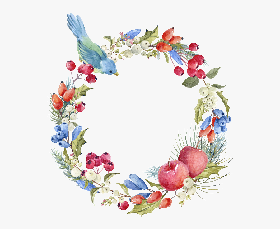 Pin By Heypik Design & Art On Flower Wreath Clipart - Vòng Tròn Hoa Vẽ Png, Transparent Clipart