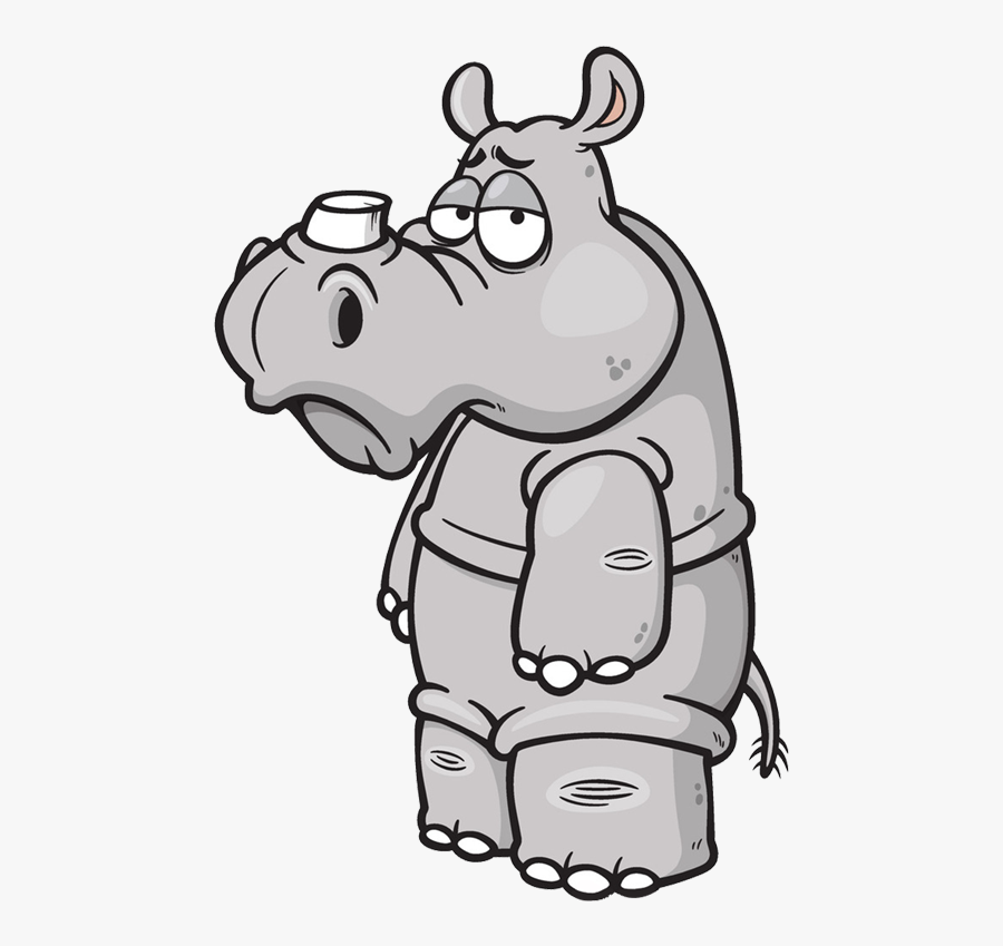 Rhinoceros Cartoon Clip Art - Rhinoceros, Transparent Clipart