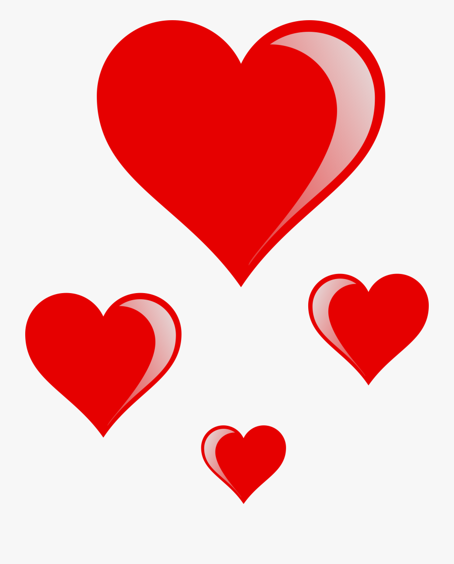 Love Heart Clipart Valentine Hearts - Heart Valentine, Transparent Clipart