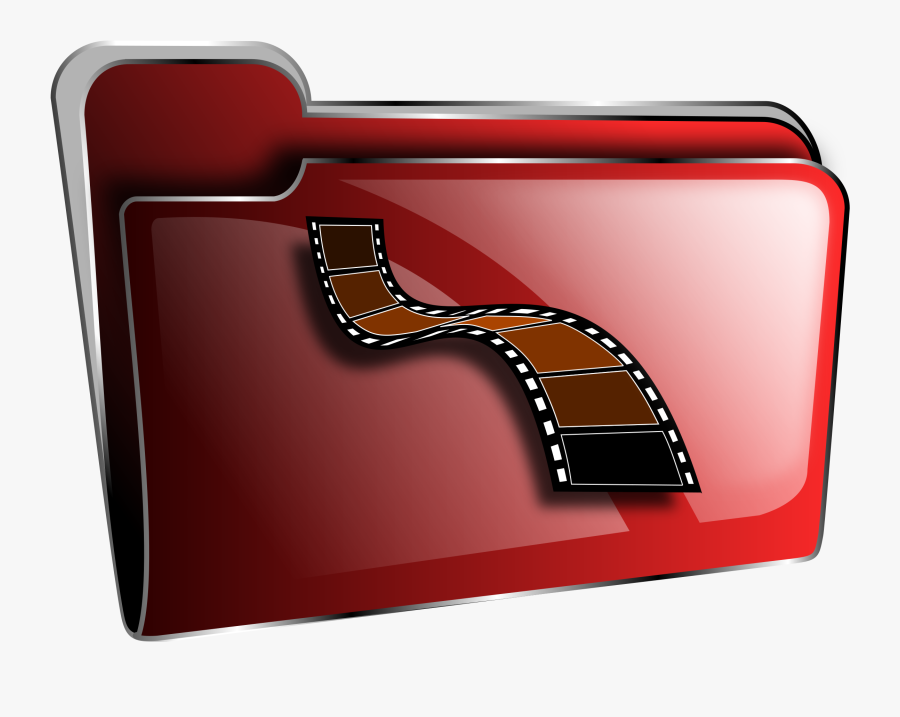 Clipart - Movies Folder Icon Png, Transparent Clipart