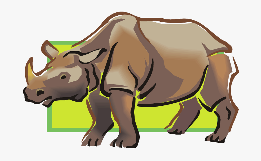 Black Rhinoceros, Transparent Clipart