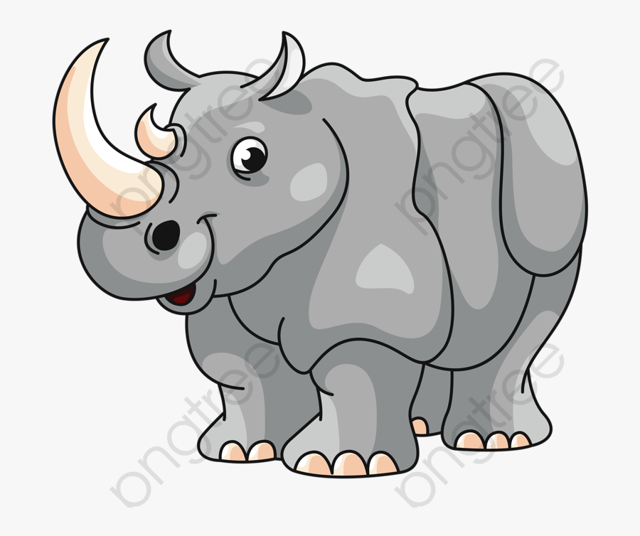 Rhino Clipart Transparent Background - Hippo Clipart, Transparent Clipart
