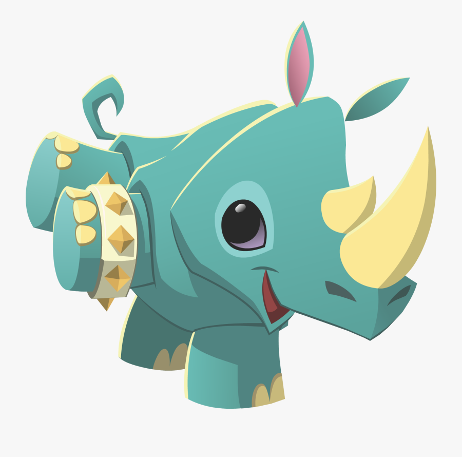 Rhino Wearing Spike - Animals Animal Jam Png, Transparent Clipart