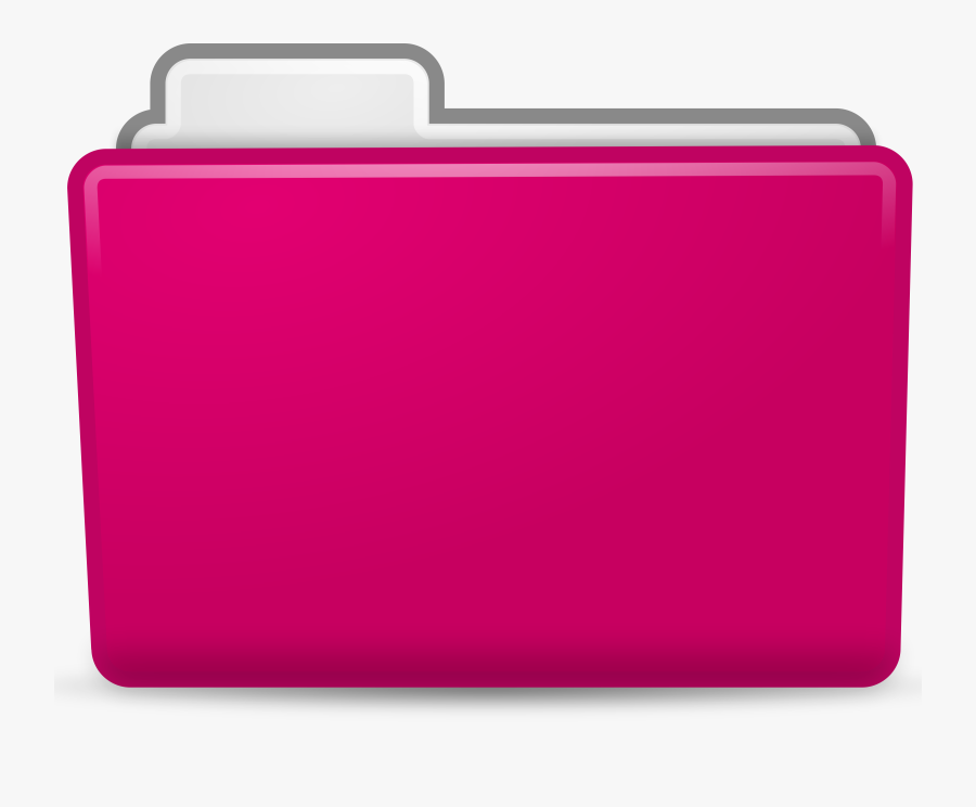 Pink,purple,red - Pink Folder Icon Png, Transparent Clipart
