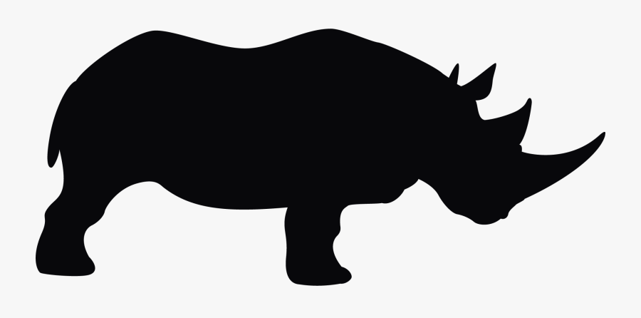 Clip Art Pics For Rhino Silhouette - Rhinoceros Silhouette Png, Transparent Clipart