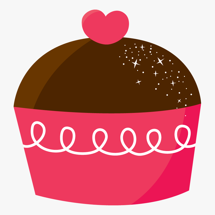 Cream Clipart Valentine - Cup Cakes Animados Png, Transparent Clipart