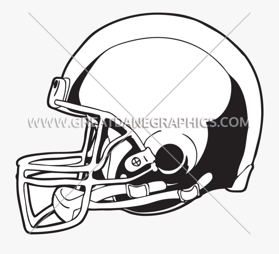 Side Football Helmet - Football Helmet, Transparent Clipart