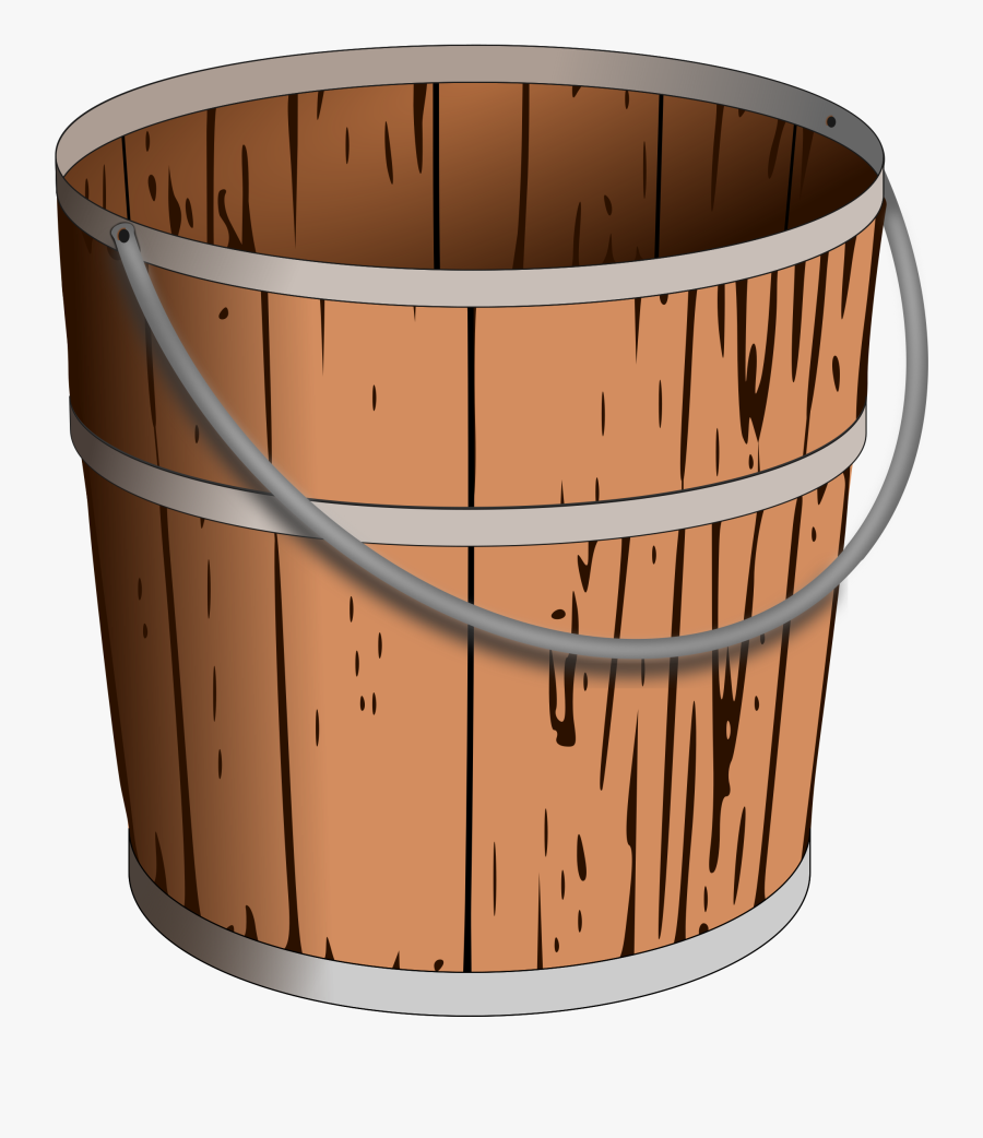 Bucket Clipart Svg Wooden Pail Clip Art , Free Transparent Clipart