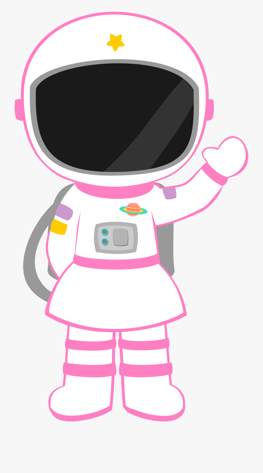 Folder Clipart School Form - Pink Astronaut Clipart, Transparent Clipart