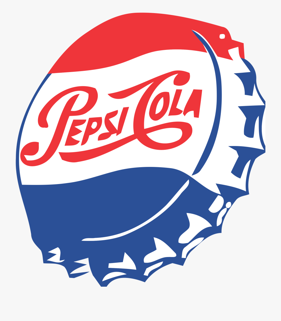Vintage Pepsi Cap Clipart Clip Arts - Pepsi Cola Logo 1950, Transparent Clipart