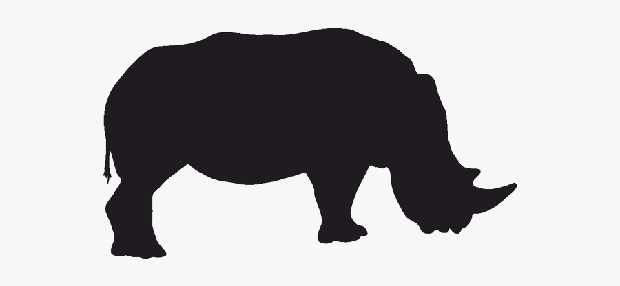 Black Rhinoceros Save The Rhino Indian Rhinoceros Silhouette - Elephant, Transparent Clipart