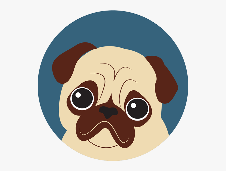Gritty Pug Coffee On Behance - Pug, Transparent Clipart