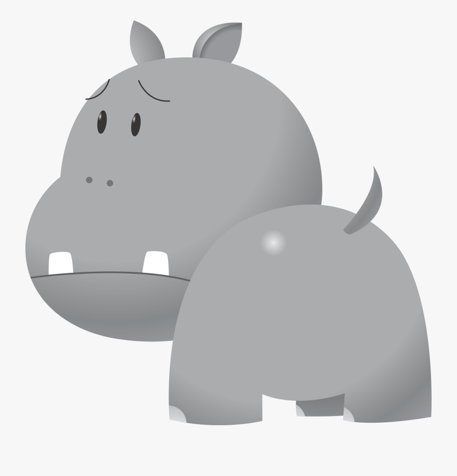 Excelent Rhino Clipart Rhinoceros Clip Art Png Hippo - Gey Baby Hippo Clipart Png, Transparent Clipart