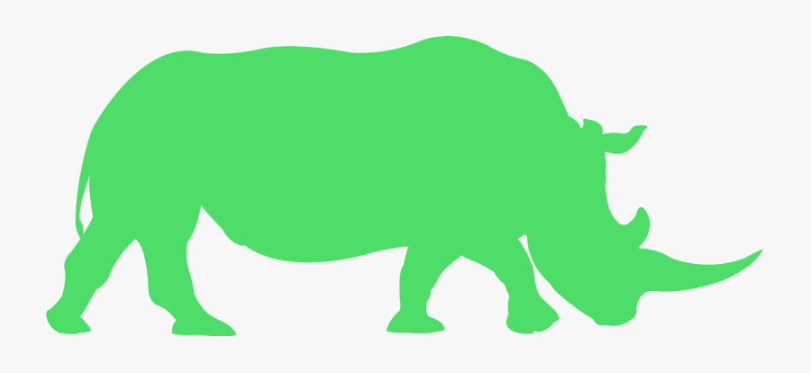 Носорог Силуэт, Transparent Clipart