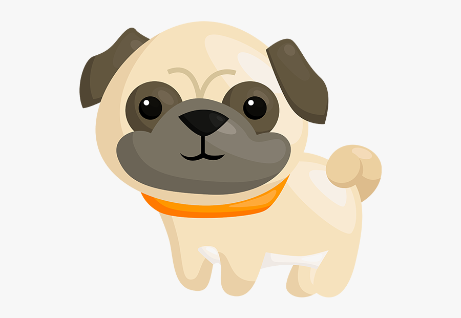 Pug Puppy Dog Emoji Clip Art Transprent - Clip Art Pug, Transparent Clipart