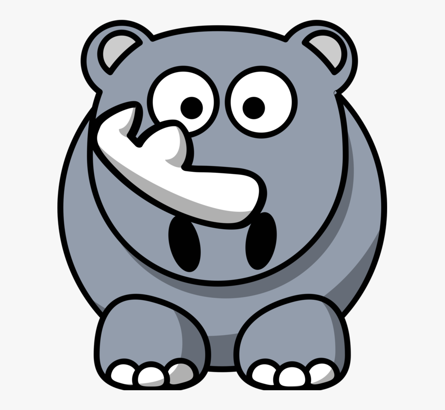 Human Behavior,carnivoran,bear - Cute Cartoon Animals Hippo, Transparent Clipart