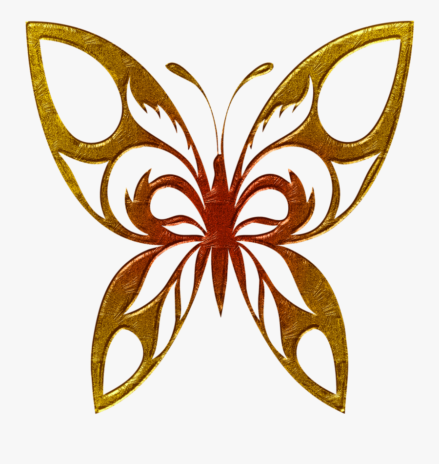 Butterfly Golden Clipart Clip Arts - Colorful Butterfly Mask Designs, Transparent Clipart