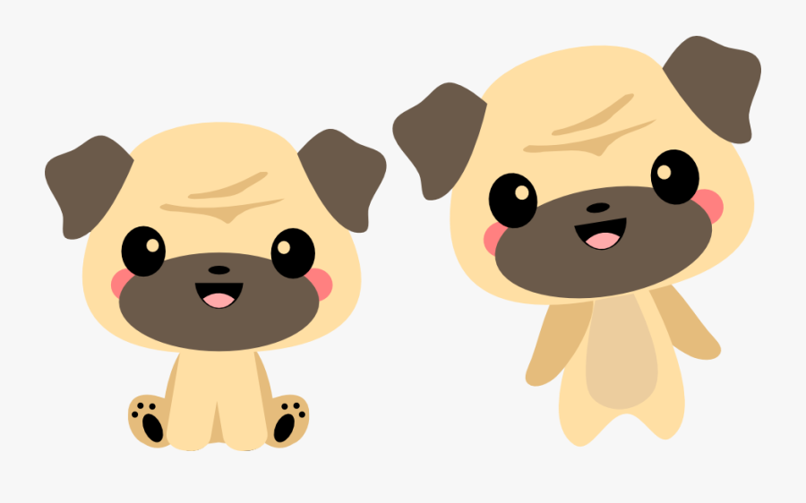 Kawaii Pug Png, Transparent Clipart