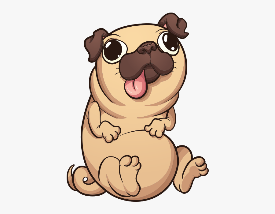 Clipart Dog Pug - Pug Clip Art, Transparent Clipart