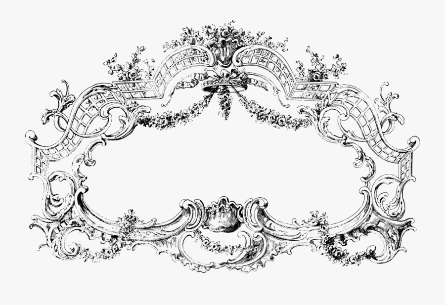 Line Art,ornament,velma Vintage - Victorian Thank You Card, Transparent Clipart