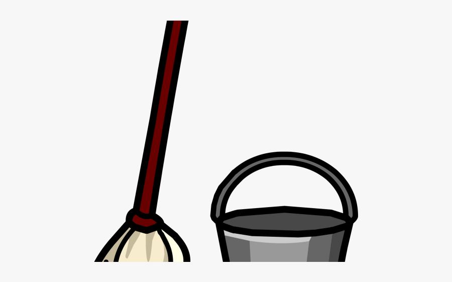 Bucket Clipart Mop Bucket - Mop And Bucket Clipart, Transparent Clipart
