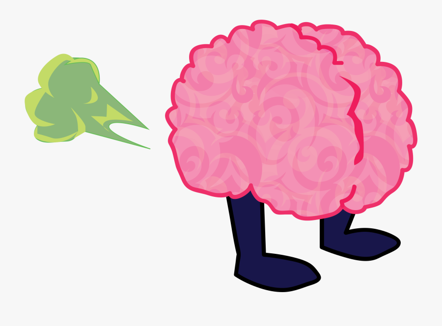 Brain Clipart Cute - Clipart Brain Fart, Transparent Clipart