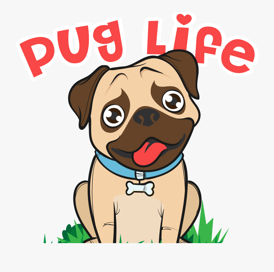 Pug- - Pug, Transparent Clipart