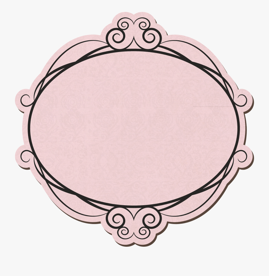 Graça Layouts Design ,personalização E Criação Arte - Black And Pink Vintage Frame, Transparent Clipart