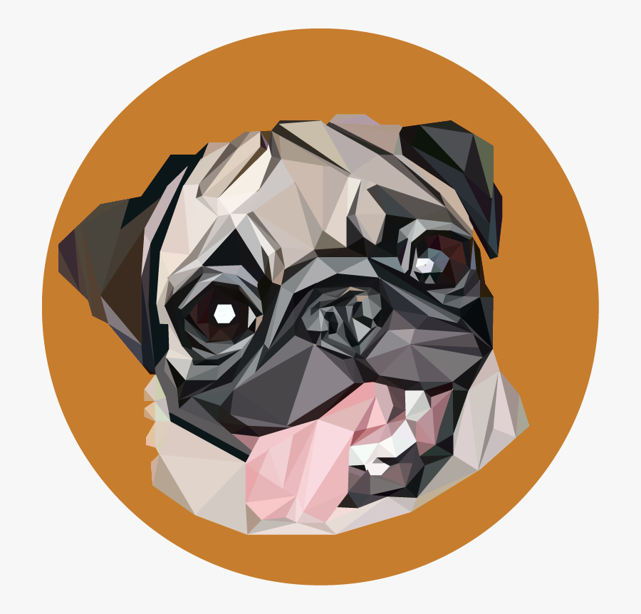 Pug Vector - Pug Png, Transparent Clipart