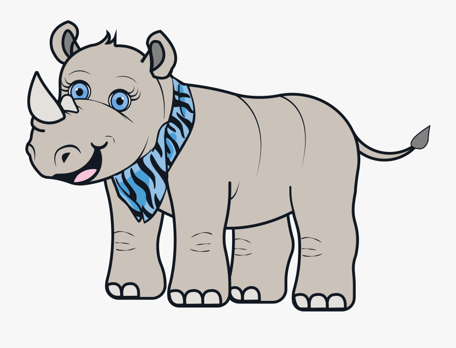 Mama Rhino, Transparent Clipart