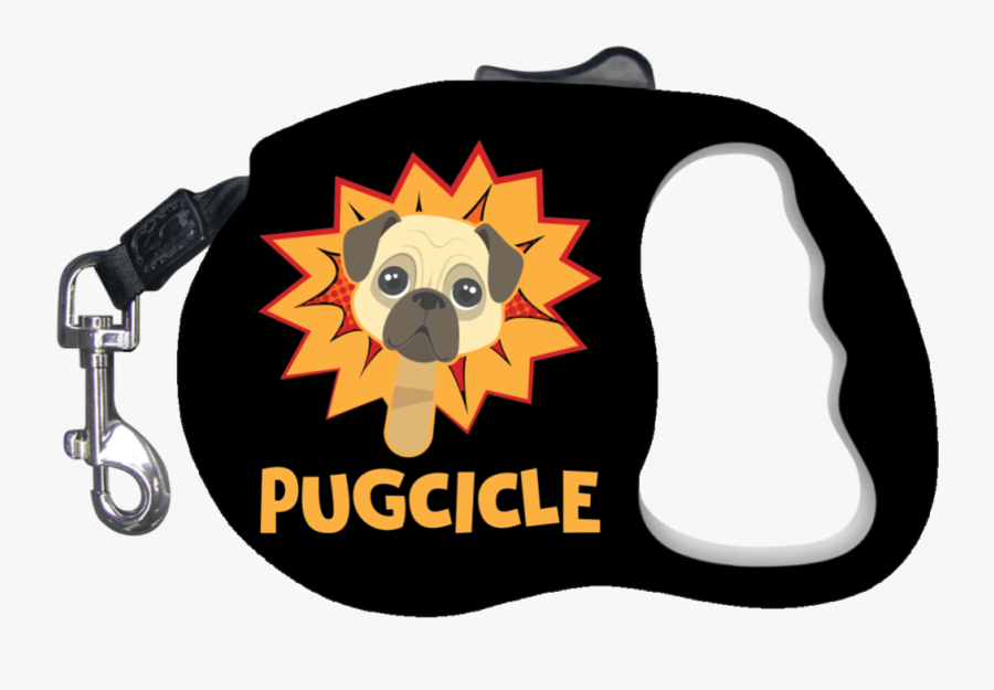 Pug Retractable Dog Leash Pug Retractable Dog Leash - Leash, Transparent Clipart