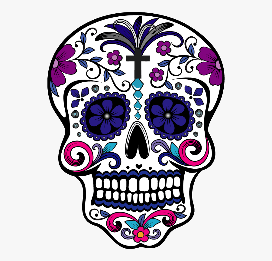 I Will Sugar Skull And Tshirt Design With Illustration - Calaveras Para Altar De Muertos, Transparent Clipart