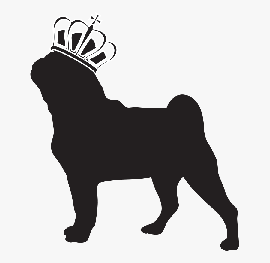 Pug Dog Breed Non-sporting Group Toy Dog Clip Art - Blck Pug Png, Transparent Clipart