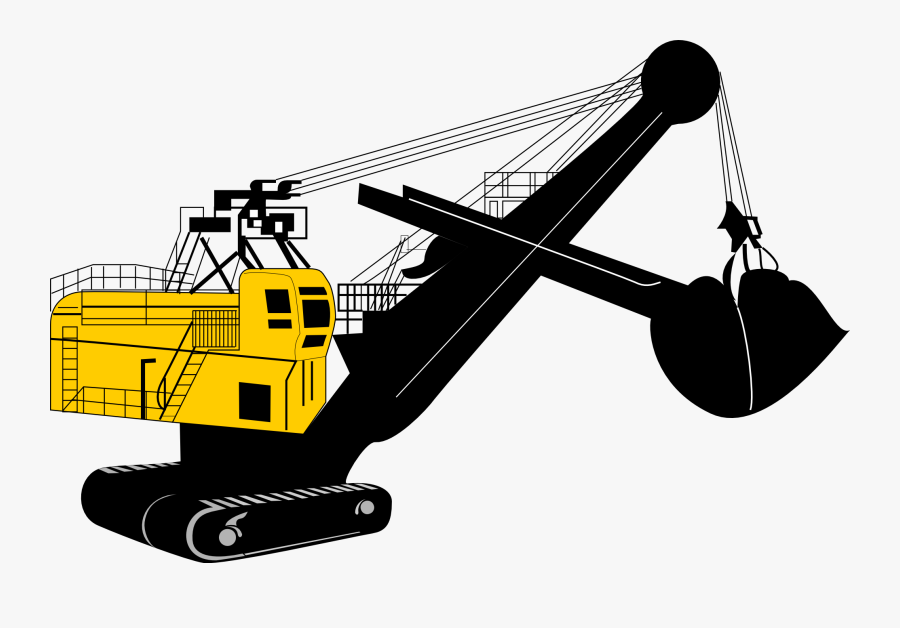 Backhoe Cartoon Excavator Clip Art At Vector Image - Machinery Clipart, Transparent Clipart