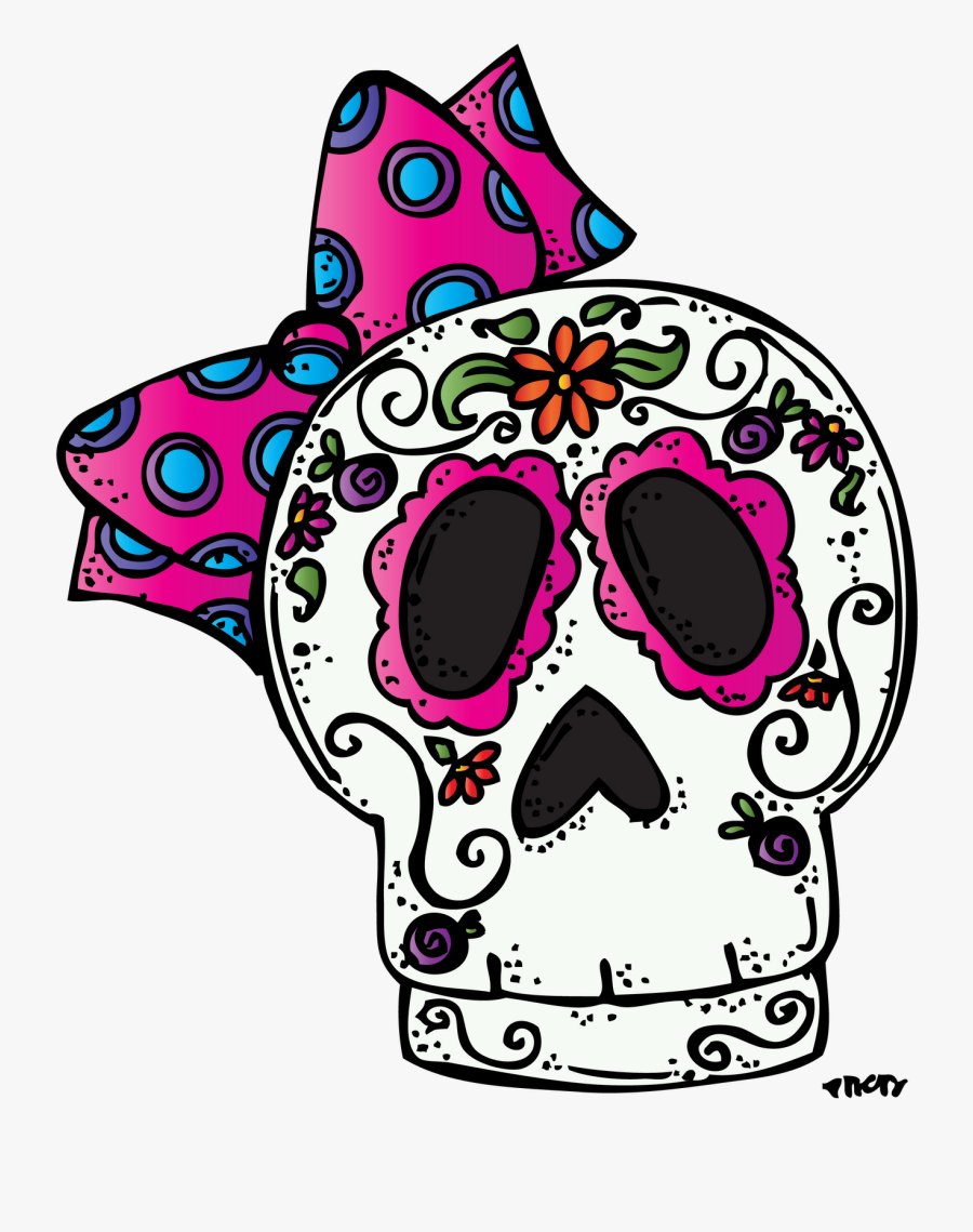 Sugar Skull Pumpkin Clipart - Dia De Los Muertos Kids Clipart, Transparent Clipart