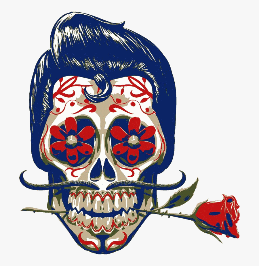 Mexican Art Skull, Transparent Clipart