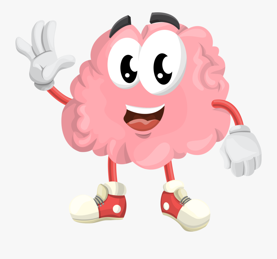 Clip Art Cartoon Brain Clipart - Brain Cartoon No Background, Transparent Clipart
