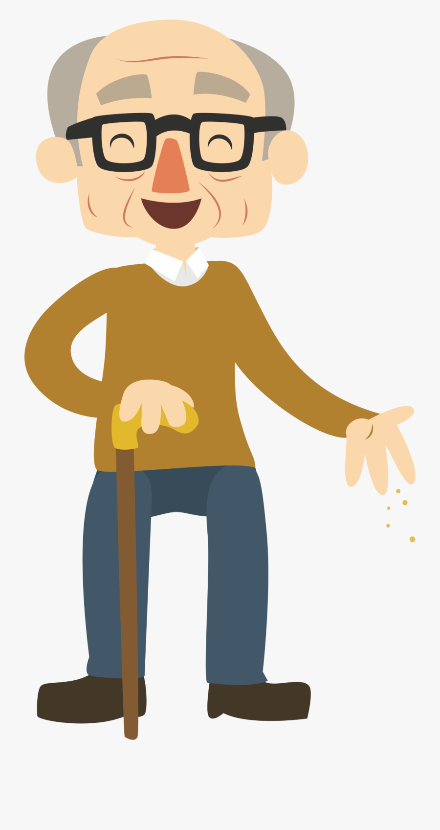 Cartoon Age La Grande - Happy Old Man Cartoon , Free Transparent