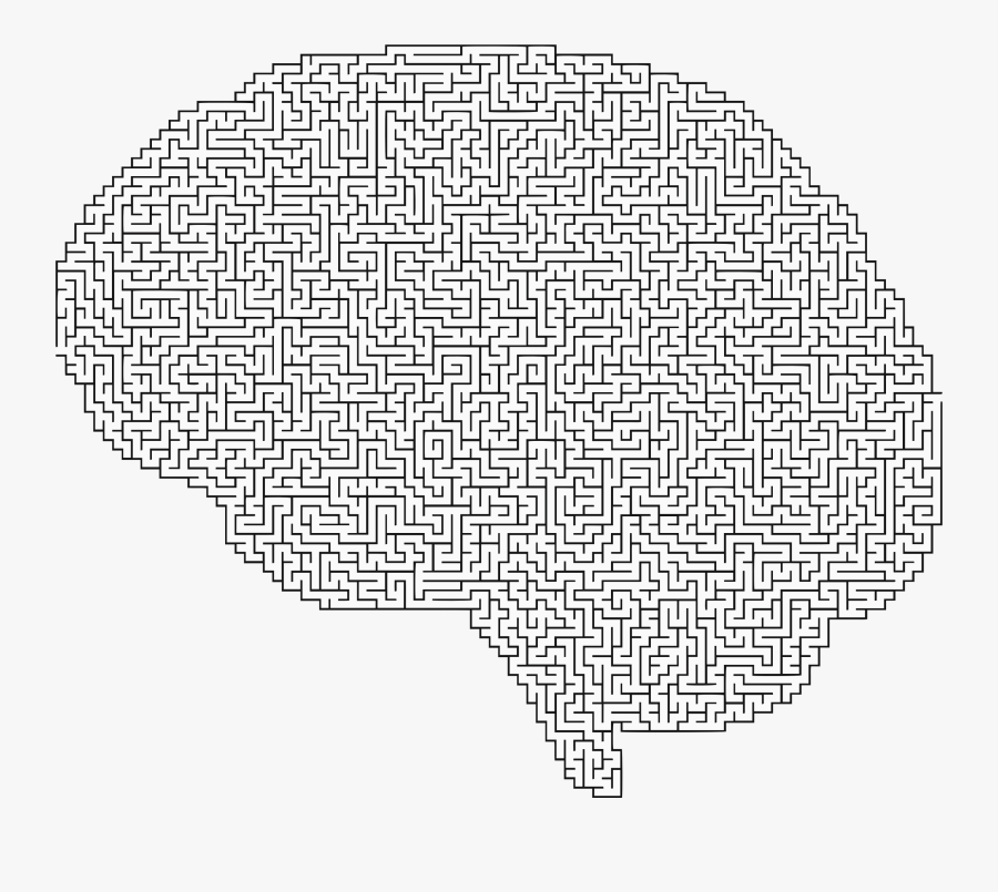 Maze Clipart Brain - Brain Maze Transparent Background, Transparent Clipart