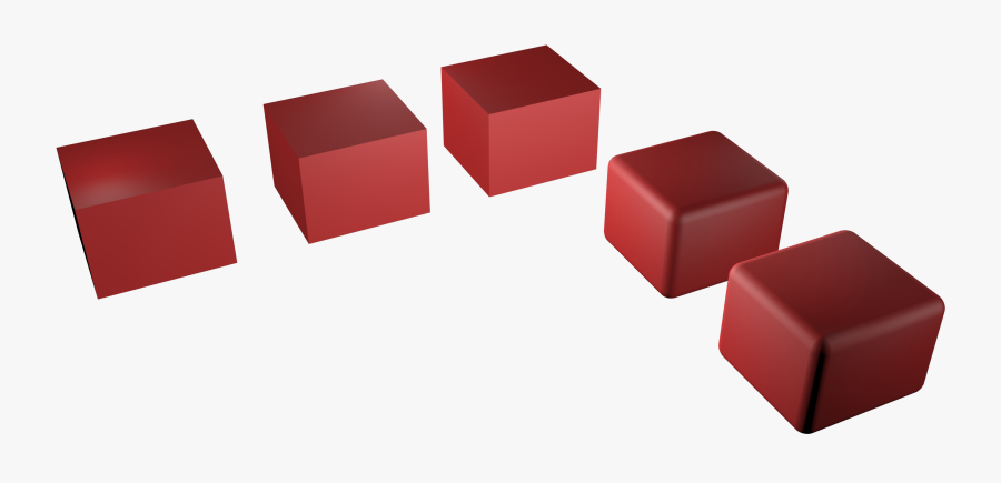 Red Perspective Box Png Clipart - Coquelicot, Transparent Clipart